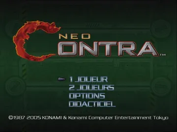 Neo Contra (Japan) screen shot title